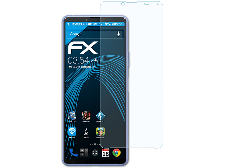 ATFOLIX 3x FX-Clear Displayschutz(für Sony Xperia 10 III) | Displayschutzfolien & Gläser