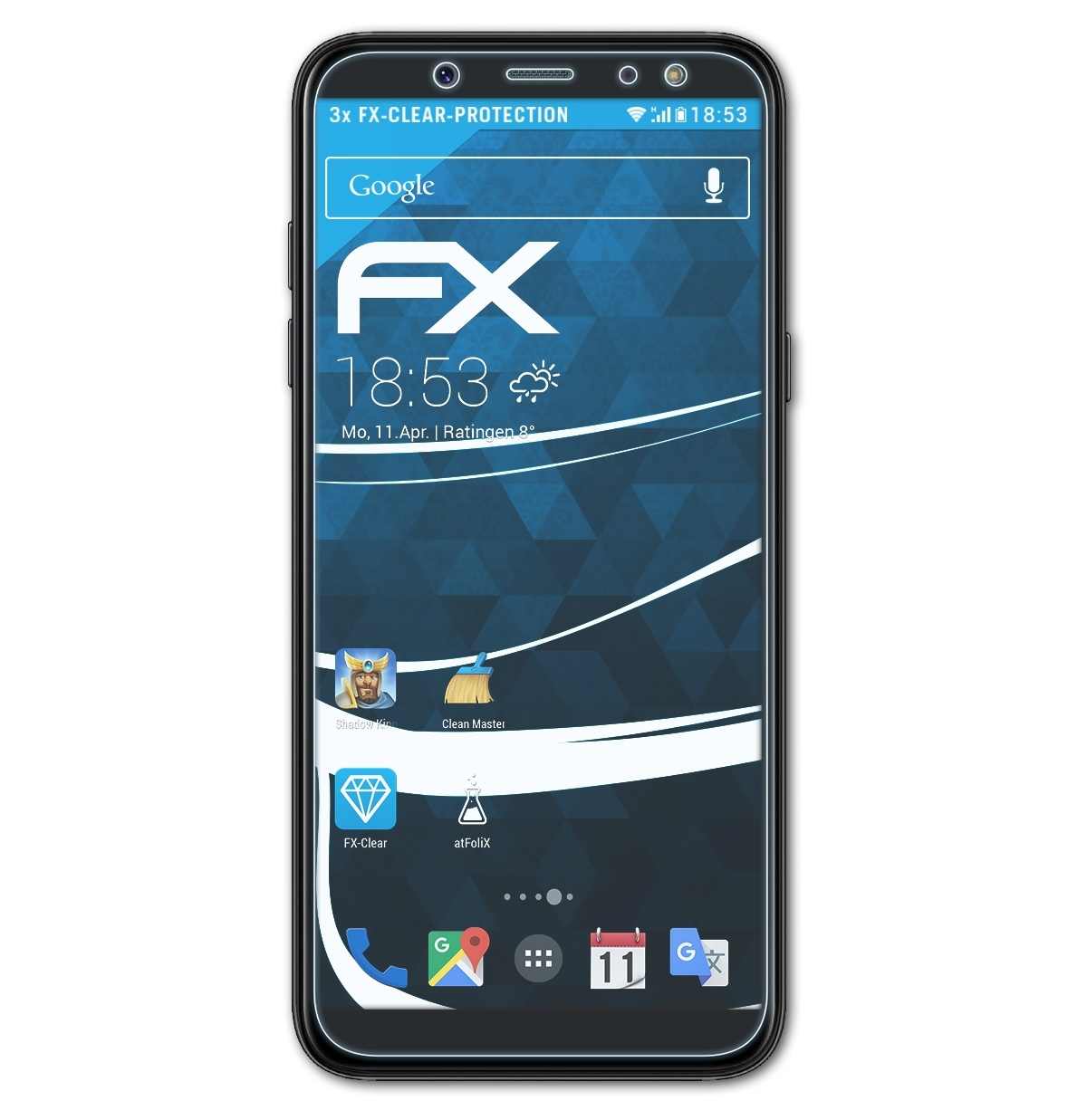 Galaxy (2018)) A6 ATFOLIX Displayschutz(für FX-Clear 3x Samsung