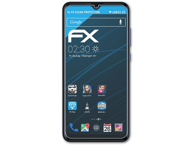 ATFOLIX 3x FX-Clear Displayschutz(für AllCall S10)