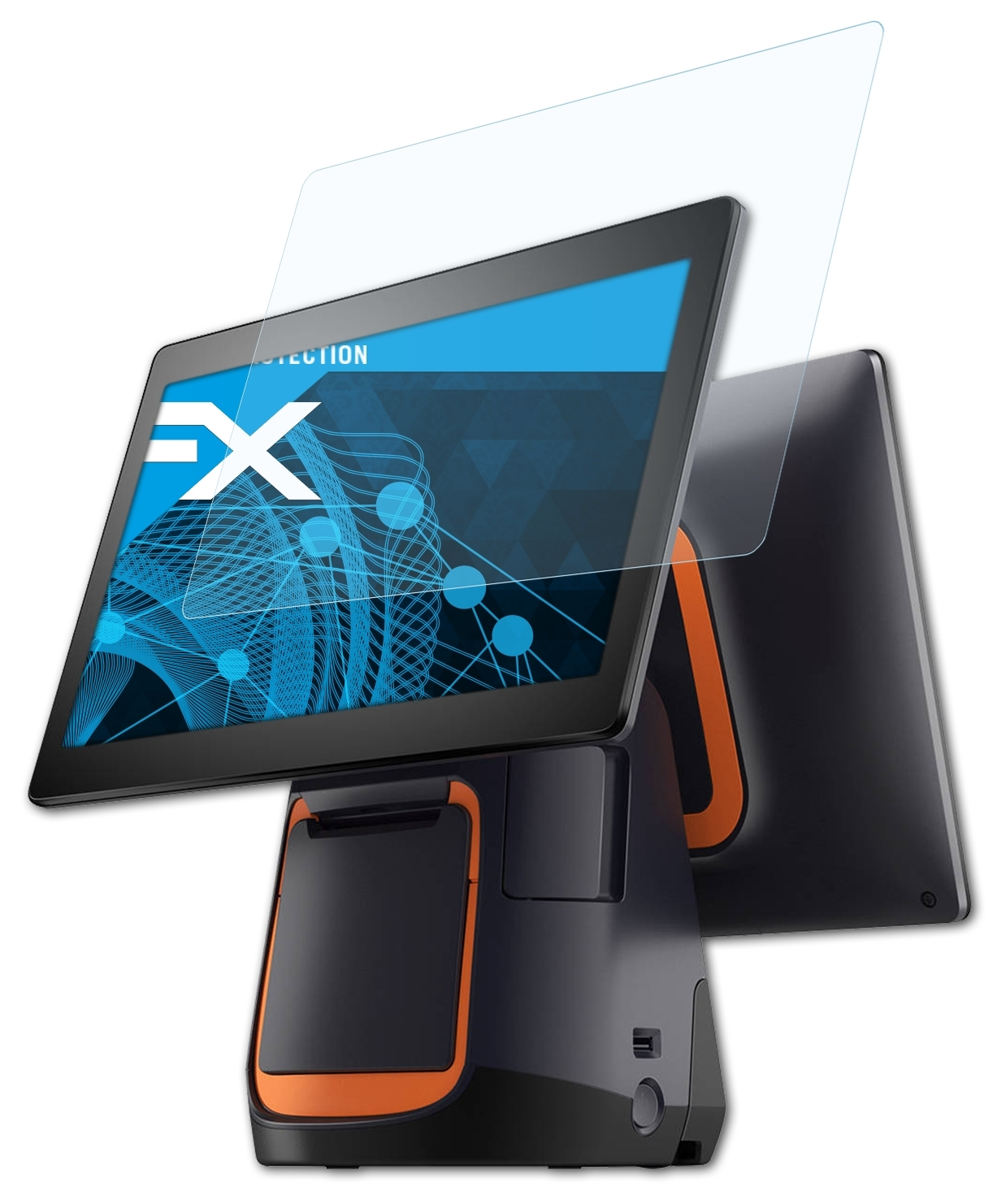 ATFOLIX 2x FX-Clear Displayschutz(für Sunmi T2)