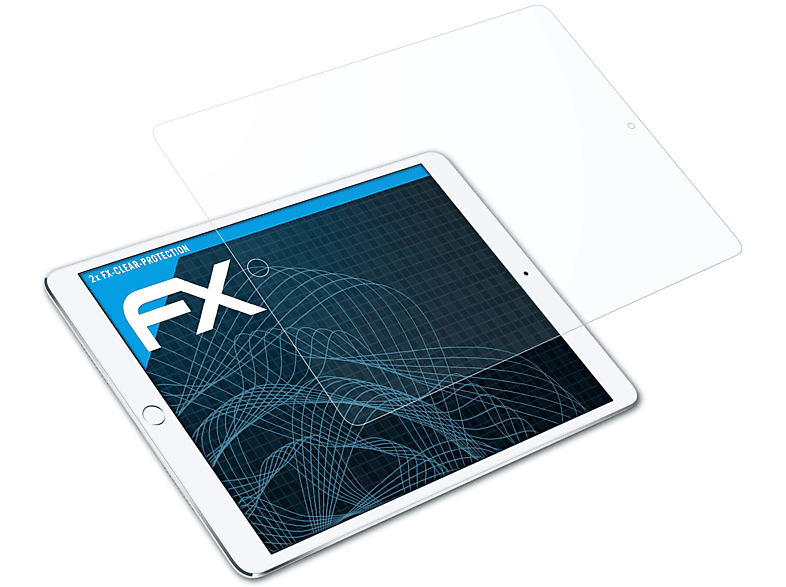 ATFOLIX 2x FX-Clear Displayschutz(für Apple iPad Pro 12.9 (2017))