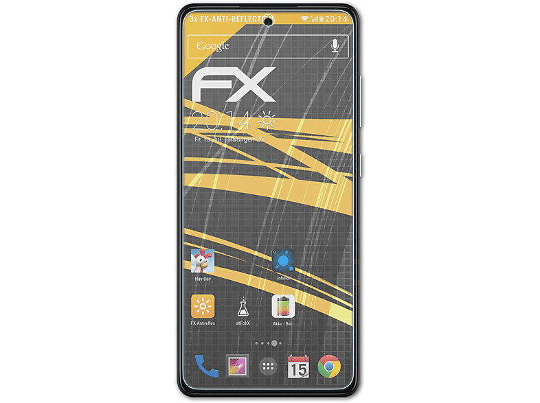 ATFOLIX 3x FX-Antireflex Displayschutz(für Samsung Galaxy A52)