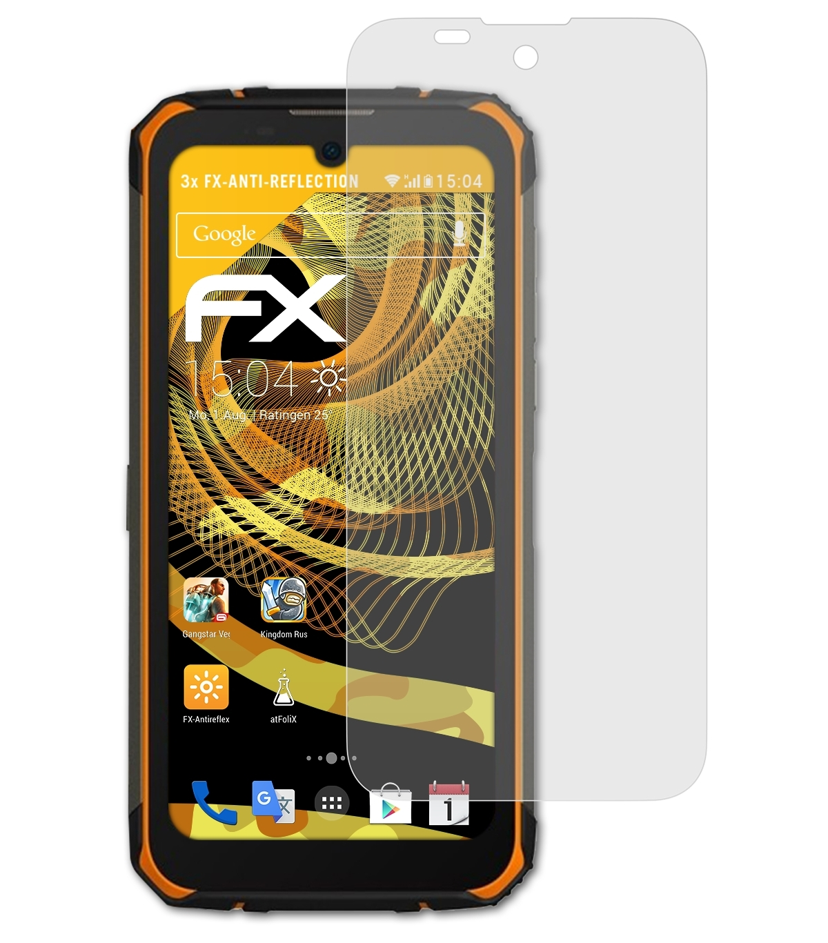 ATFOLIX 3x FX-Antireflex Displayschutz(für DOOGEE S59)