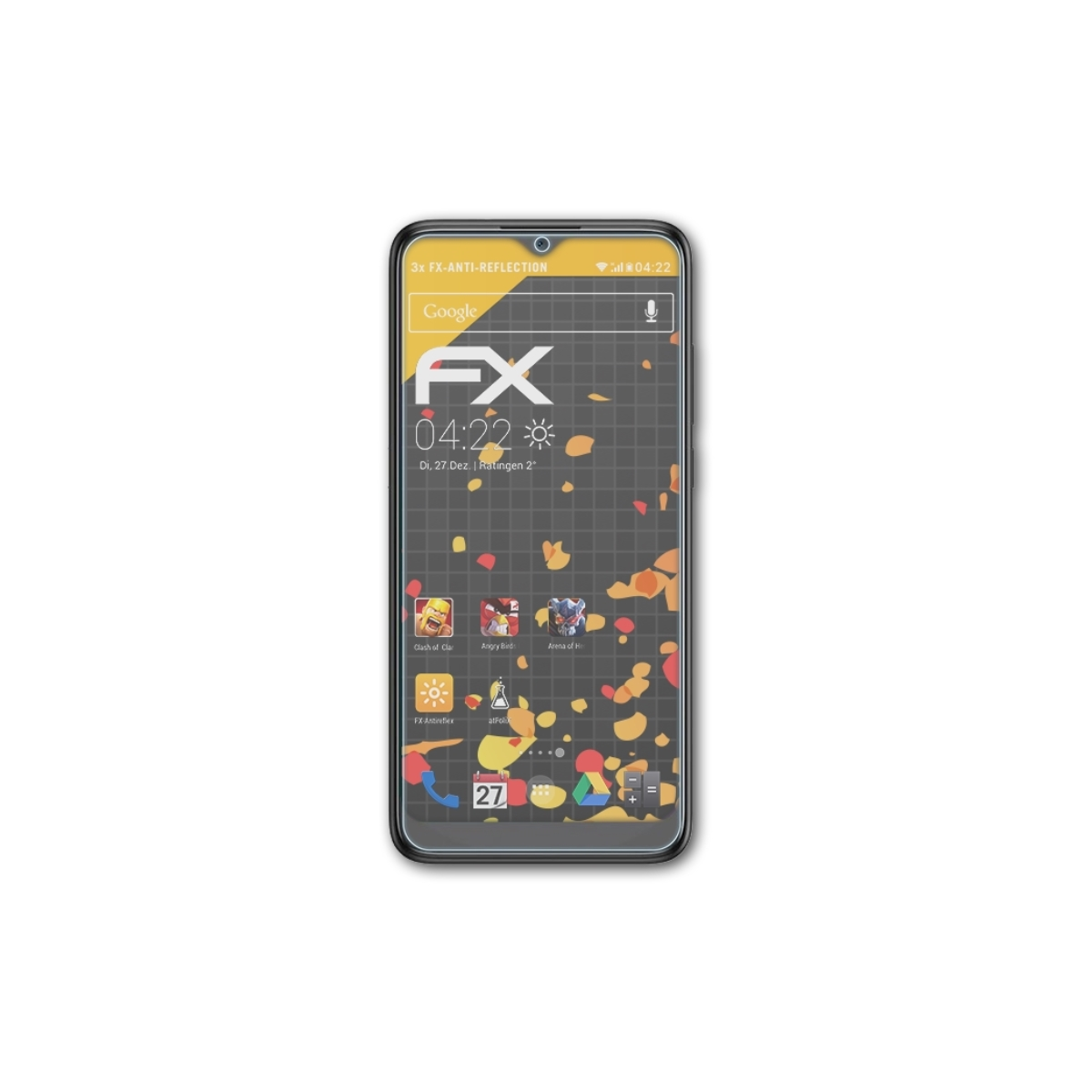 L10 Pro) TCL FX-Antireflex 3x Displayschutz(für ATFOLIX