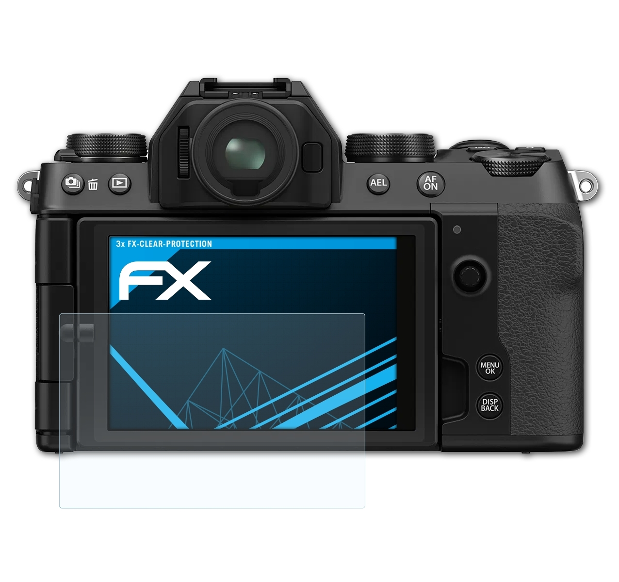 Fujifilm 3x Displayschutz(für ATFOLIX X-S10) FX-Clear