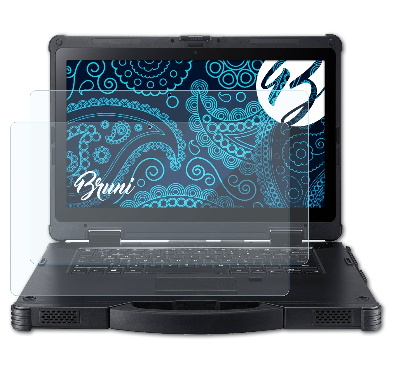 BRUNI 2x Basics-Clear Schutzfolie(für Acer (EN714-51W)) N7 Enduro