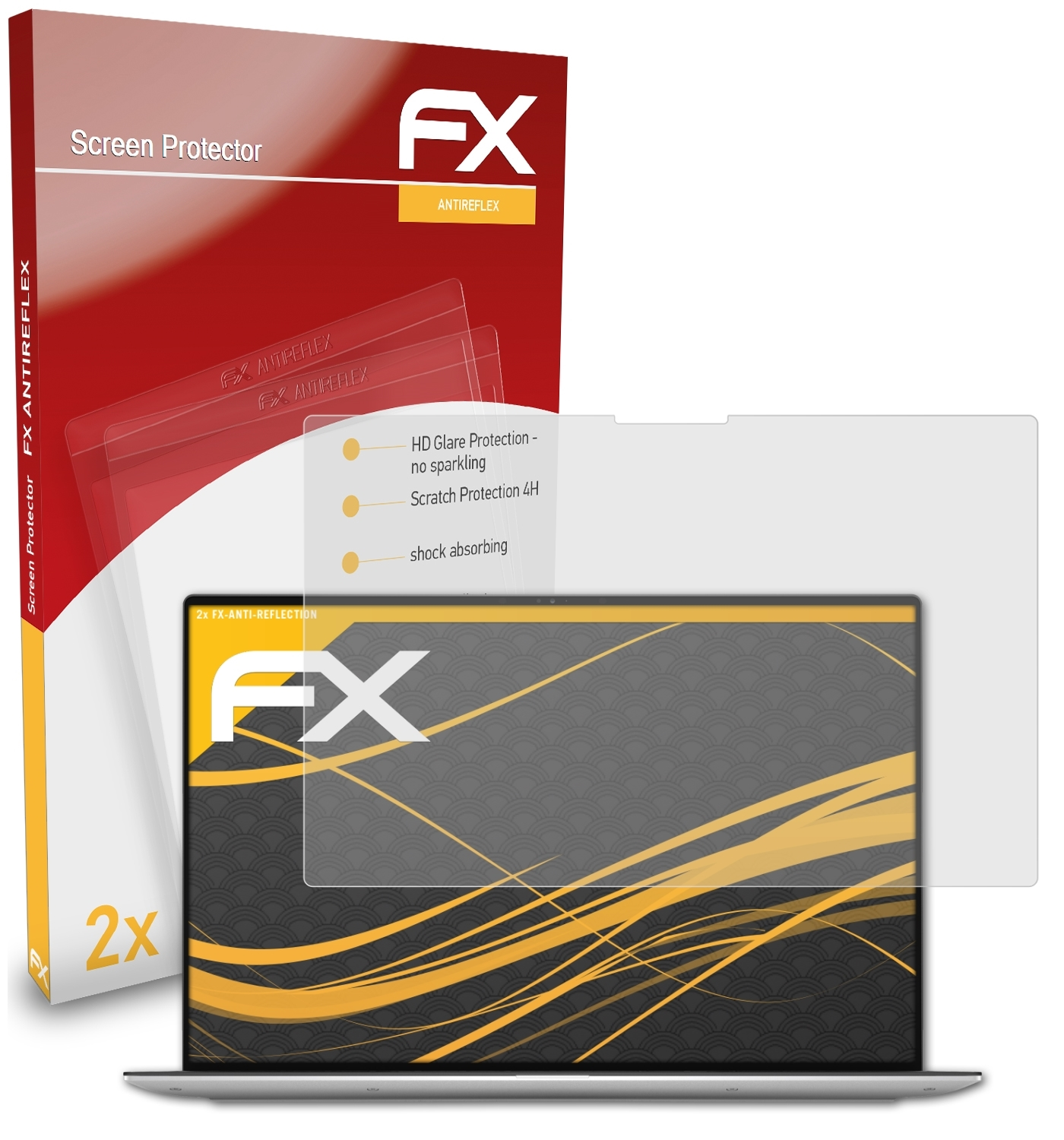 ATFOLIX 2x 13 XPS FX-Antireflex Dell (9300)) Displayschutz(für