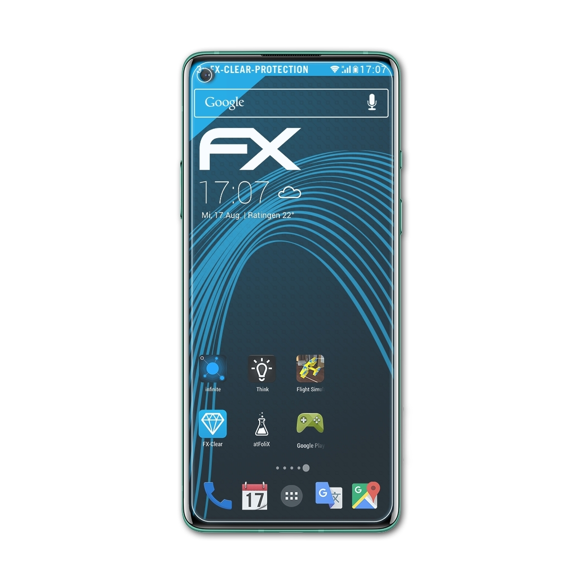 ATFOLIX 3x 8) Displayschutz(für FX-Clear OnePlus