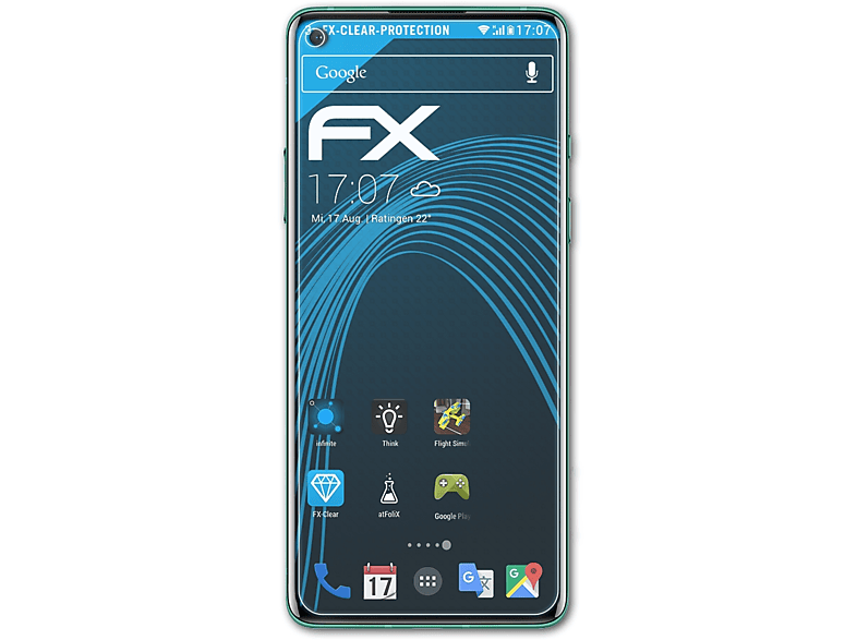 FX-Clear 8) OnePlus ATFOLIX 3x Displayschutz(für