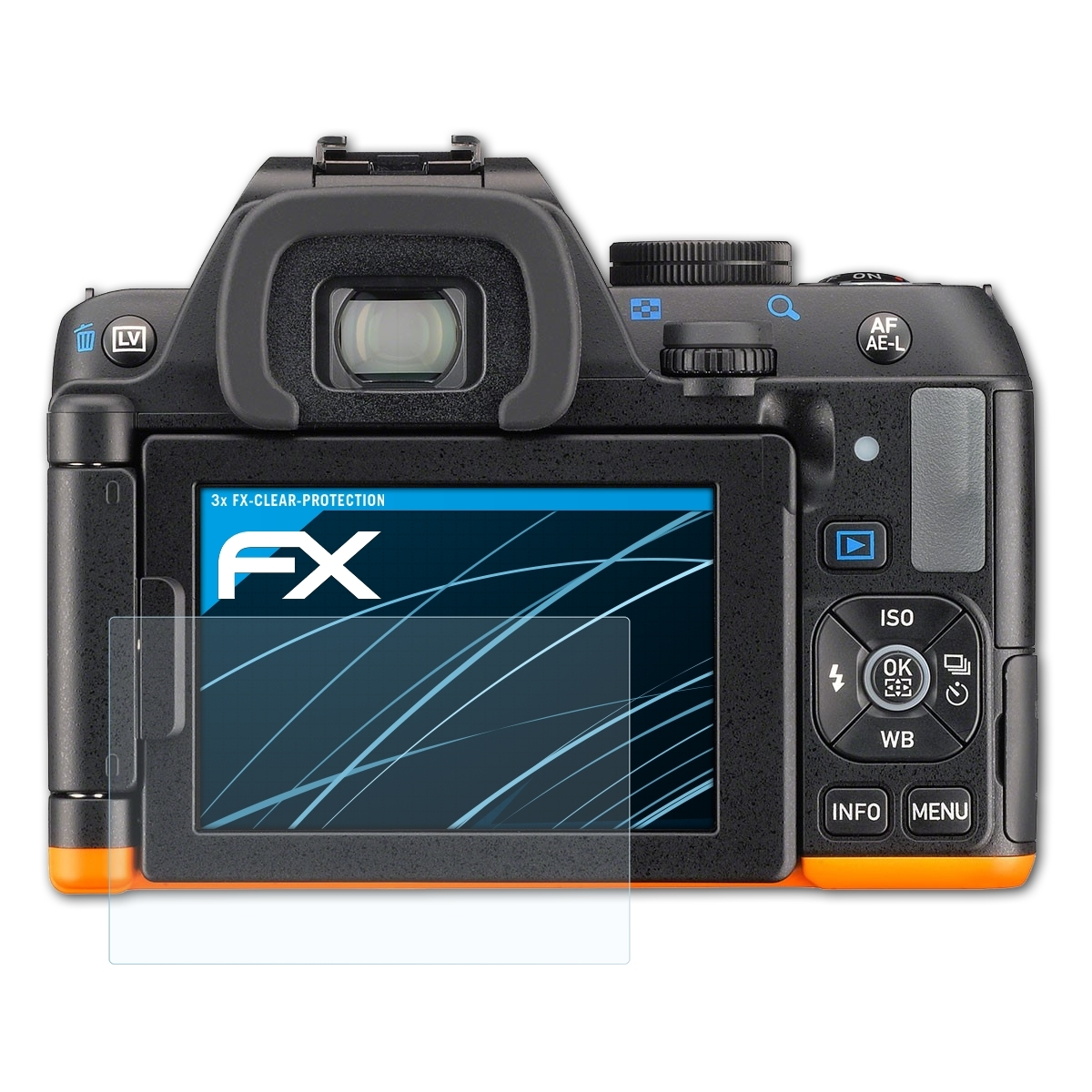 ATFOLIX 3x FX-Clear Ricoh Pentax K-S2) Displayschutz(für