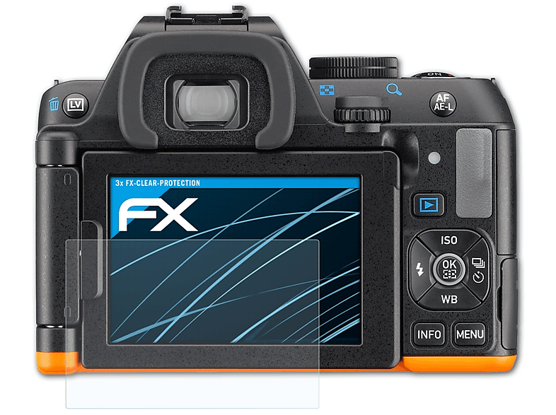 ATFOLIX 3x FX-Clear Displayschutz(für Ricoh Pentax K-S2)