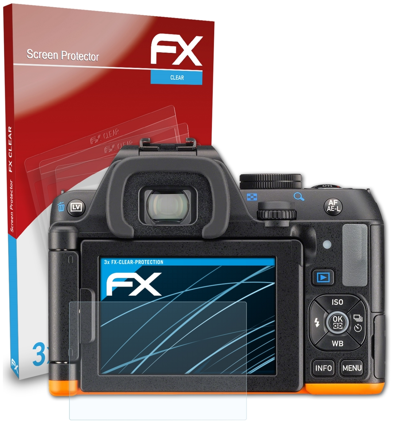 ATFOLIX Displayschutz(für 3x K-S2) Pentax Ricoh FX-Clear