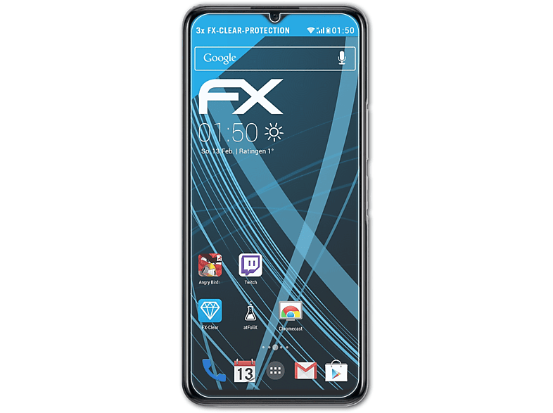 ATFOLIX 3x FX-Clear Displayschutz(für Vivo Y53s)