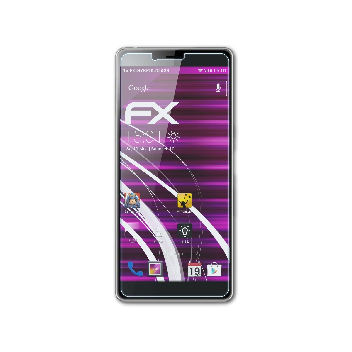 ATFOLIX FX-Hybrid-Glass Schutzglas(für Sony Xperia L3)