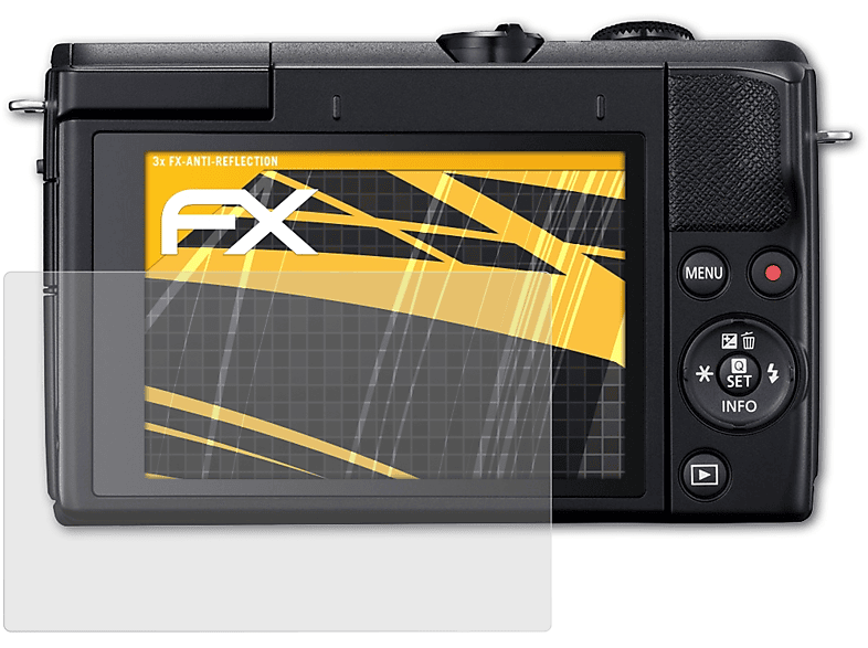 ATFOLIX 3x FX-Antireflex M200) Displayschutz(für EOS Canon