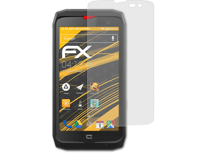Crosscall Action FX-Antireflex Displayschutz(für ATFOLIX X3) 3x