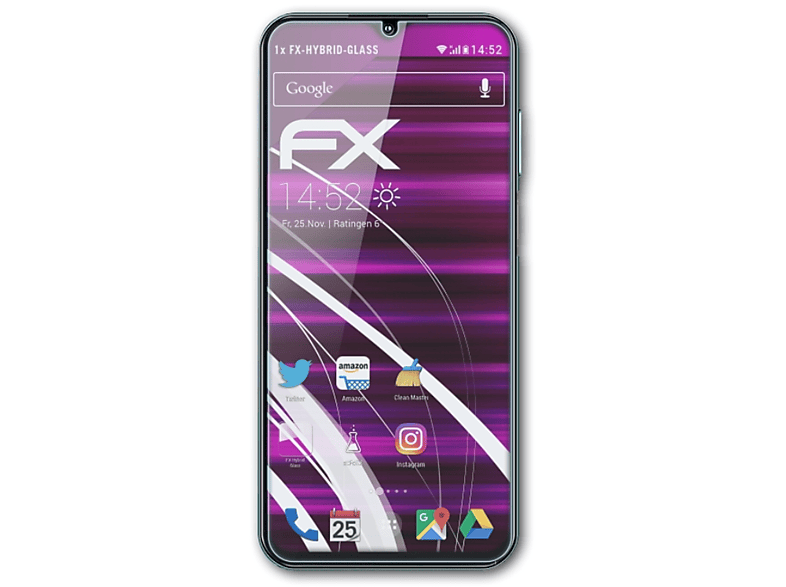 M3) ATFOLIX FX-Hybrid-Glass Gionee Schutzglas(für