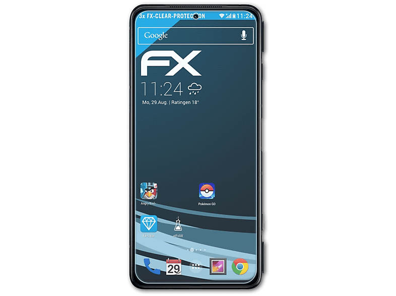 ATFOLIX 3x FX-Clear Displayschutz(für Xiaomi Black Shark 4)