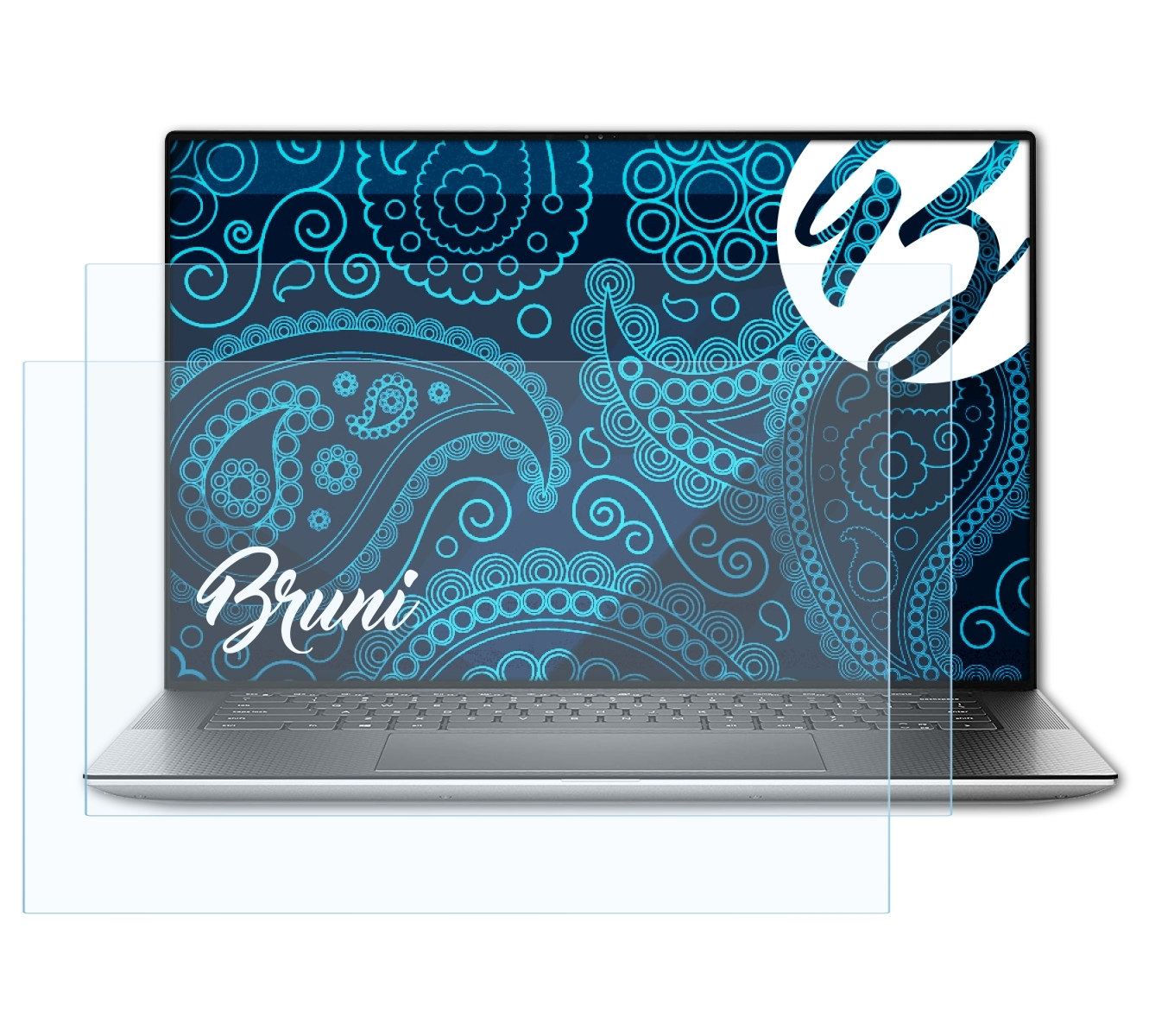 BRUNI 2x Basics-Clear XPS 15 (9500)) Dell Schutzfolie(für