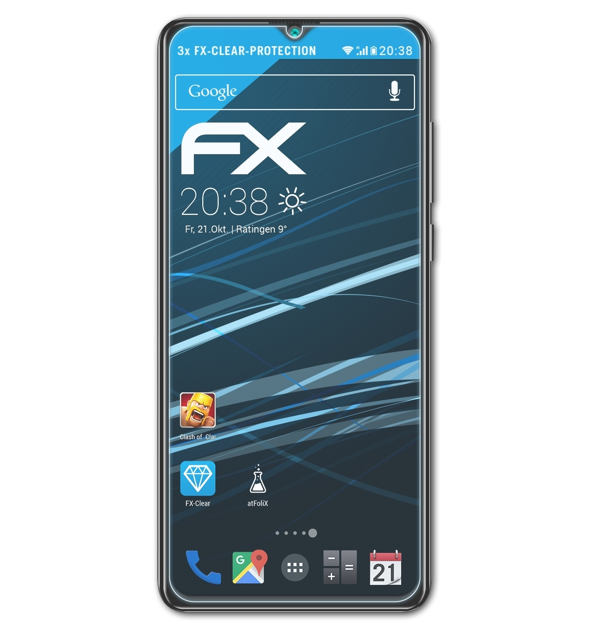 3x K30) Hafury Displayschutz(für ATFOLIX FX-Clear