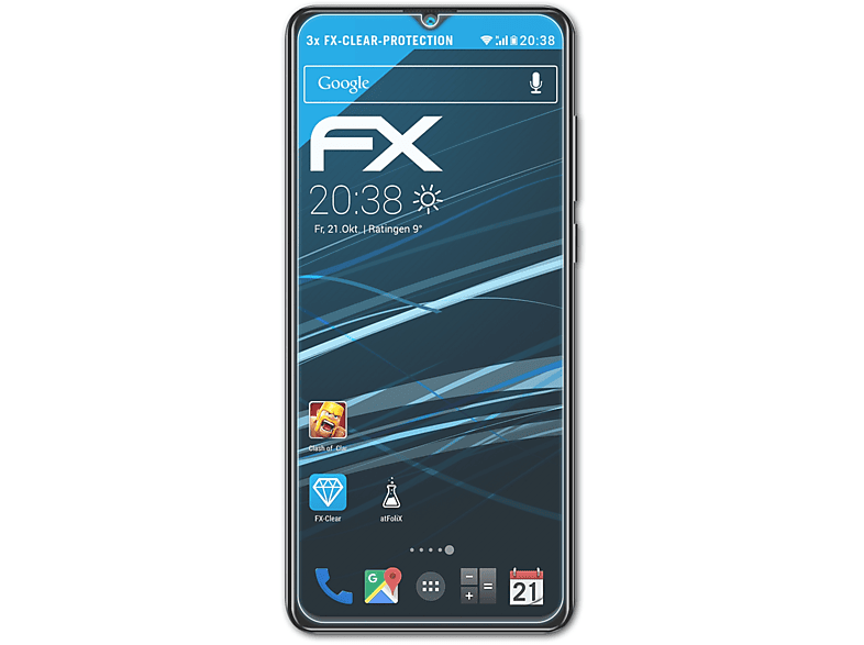 3x K30) Hafury Displayschutz(für ATFOLIX FX-Clear