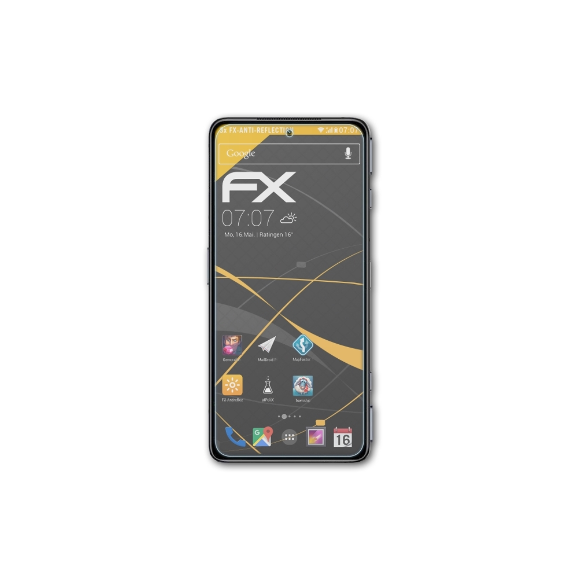 Shark 4S Xiaomi Black ATFOLIX Displayschutz(für 3x Pro) FX-Antireflex