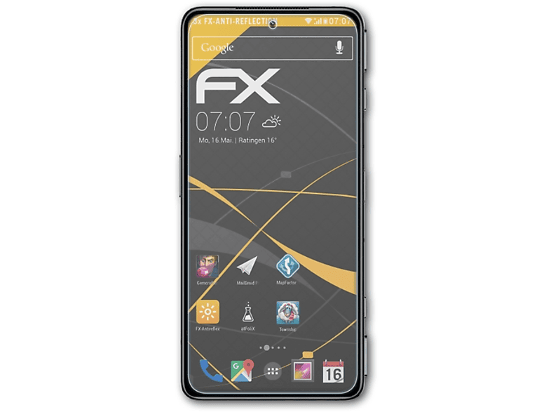 ATFOLIX 3x FX-Antireflex Displayschutz(für Xiaomi Black Shark 4S Pro)