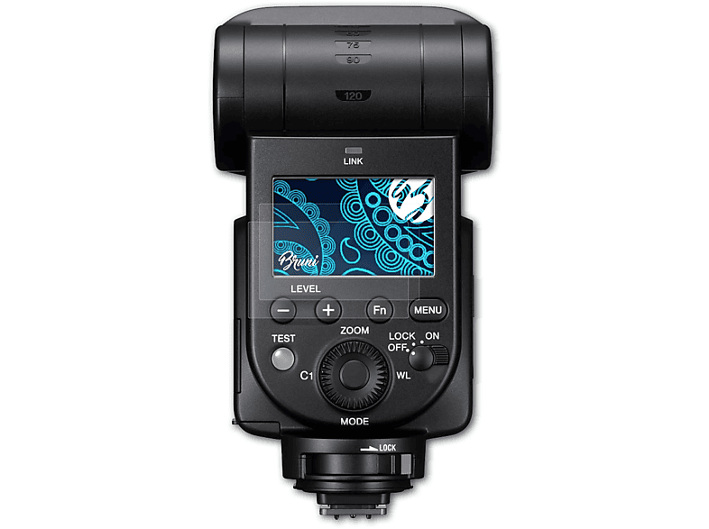 BRUNI 2x Basics-Clear Schutzfolie(für Sony HVL-F60RM) | Kamera Schutzfolie