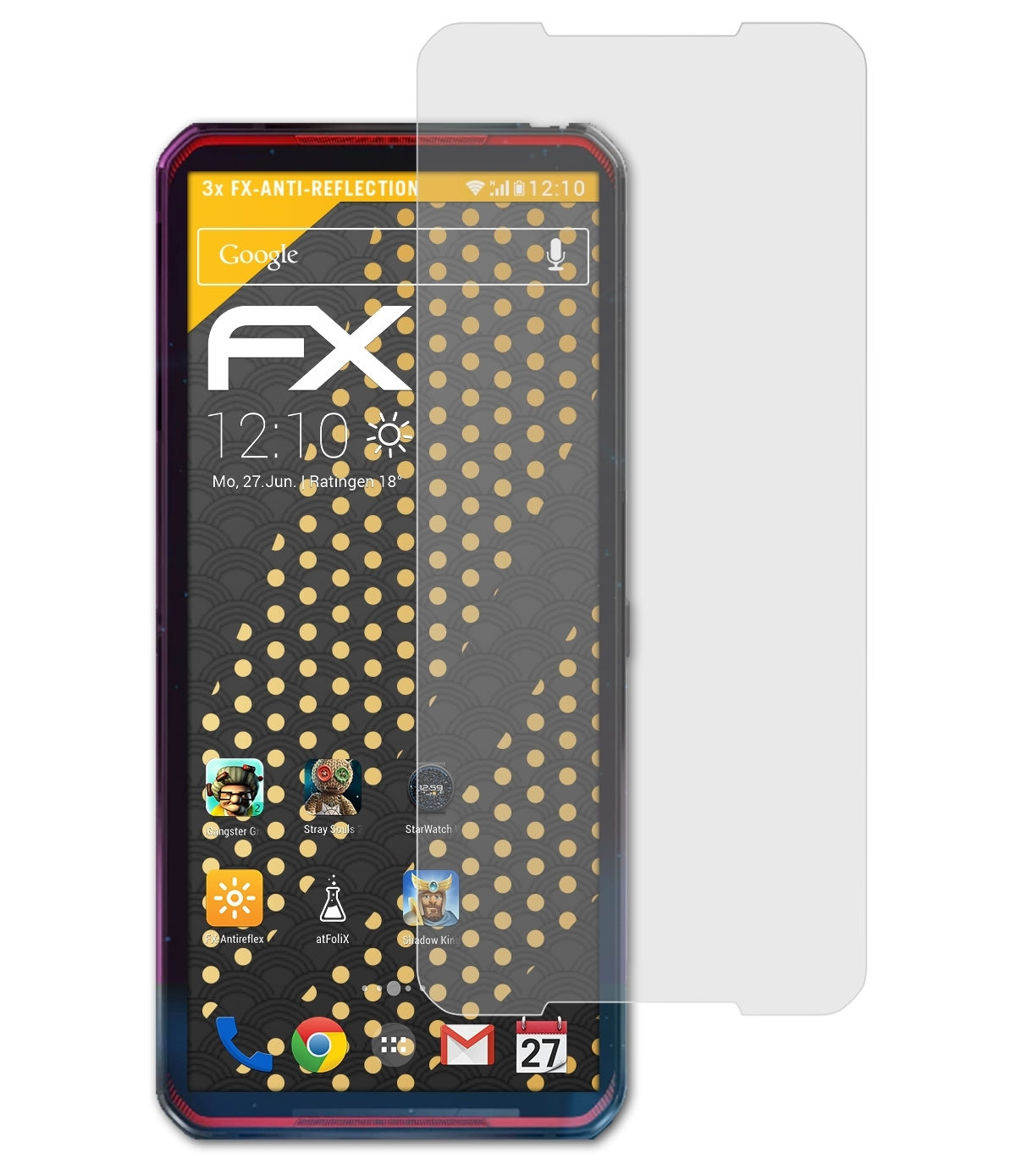 Legion Duel) FX-Antireflex 3x Phone ATFOLIX Lenovo Displayschutz(für