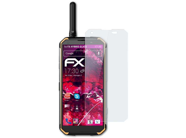 ATFOLIX FX-Hybrid-Glass Schutzglas(für Blackview BV9500 Pro)