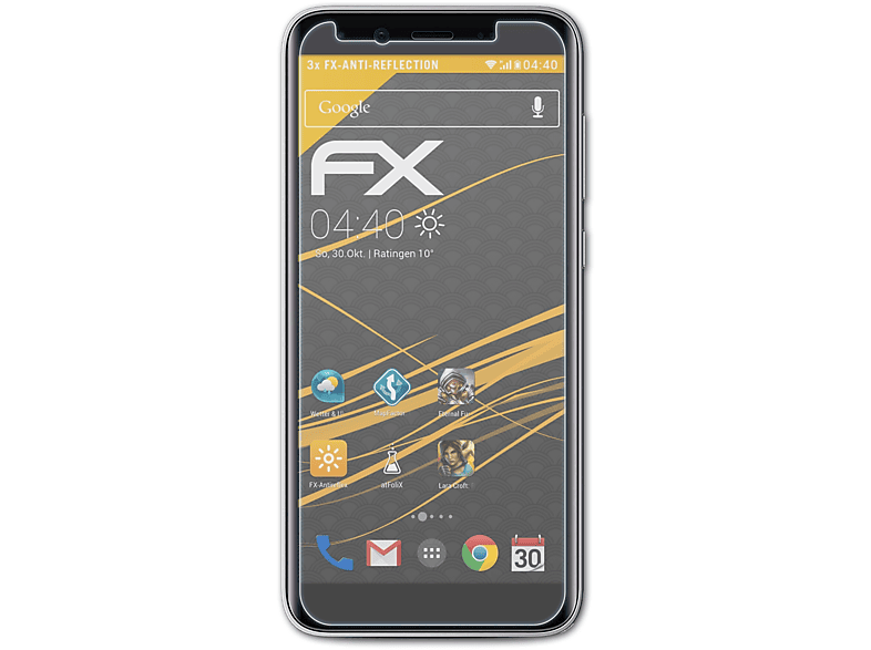 ATFOLIX 3x FX-Antireflex Displayschutz(für Emporia Smart.3mini)