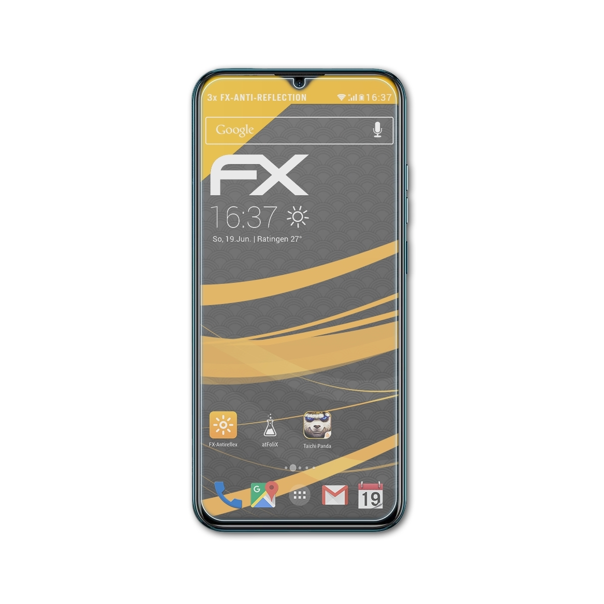 ATFOLIX 3x Ulefone Note FX-Antireflex Displayschutz(für 9P)