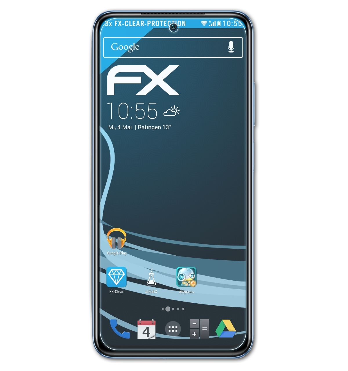 3x FX-Clear Note Lite) Displayschutz(für 10 Redmi Xiaomi ATFOLIX