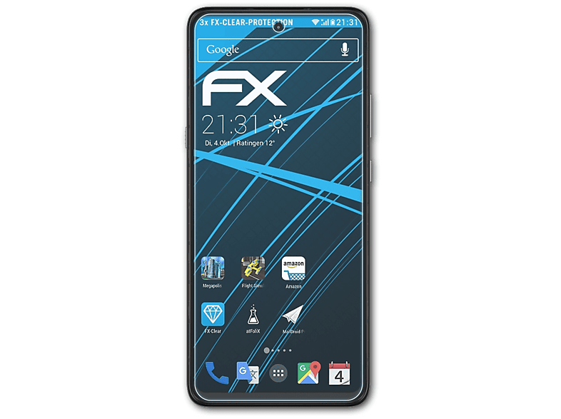 ATFOLIX 3x FX-Clear Displayschutz(für Motorola Moto G 5G)