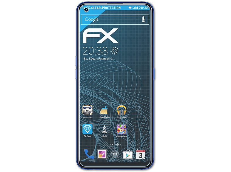 ATFOLIX 3x FX-Clear Displayschutz(für Realme 7 Pro)