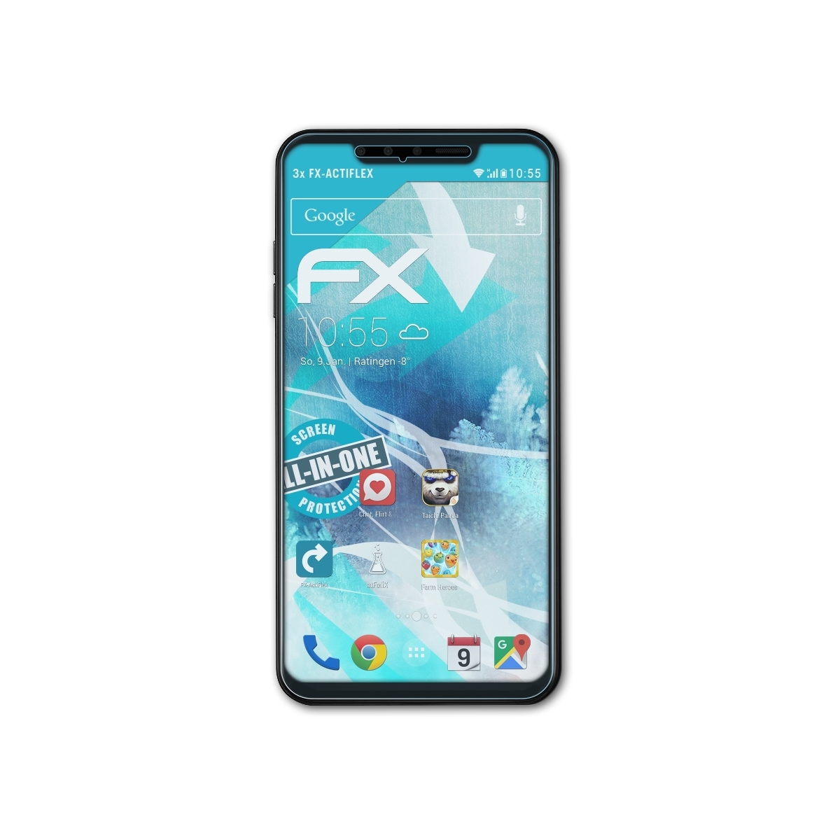 ATFOLIX 3x FX-ActiFleX Displayschutz(für LG G8s ThinQ)