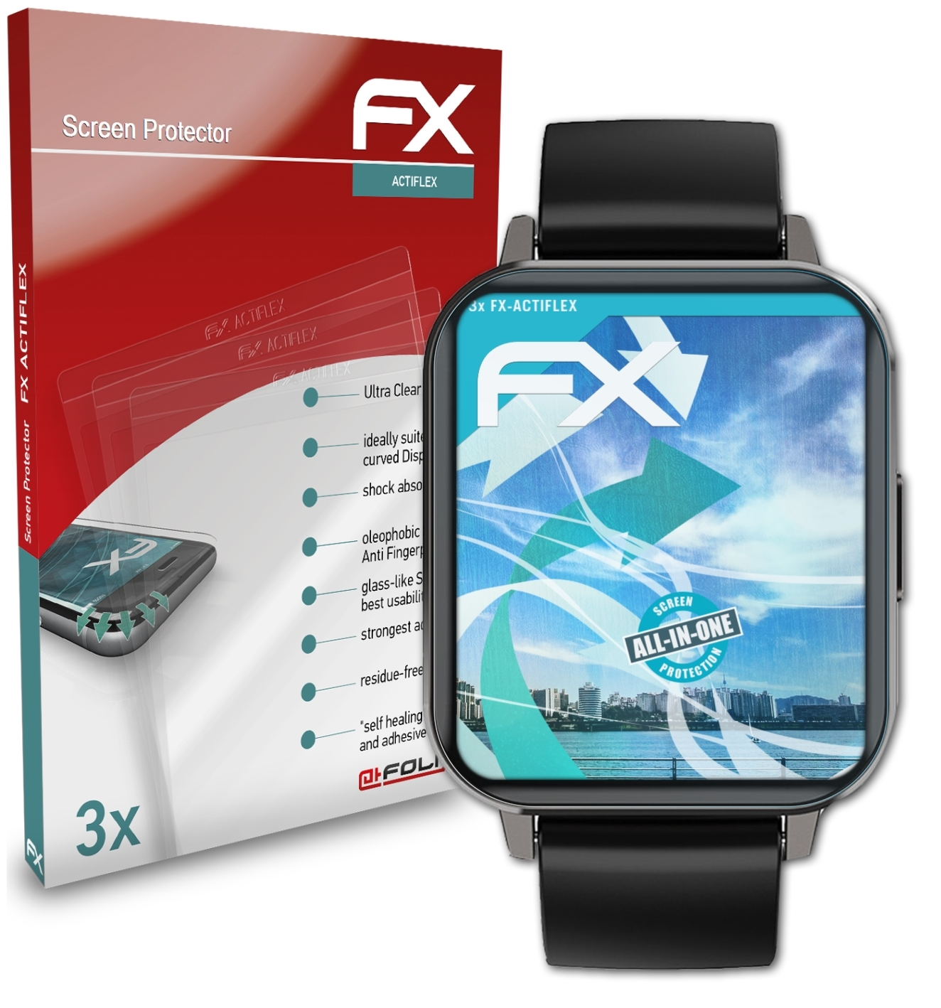 ATFOLIX 3x DTX) Lemfo Displayschutz(für FX-ActiFleX