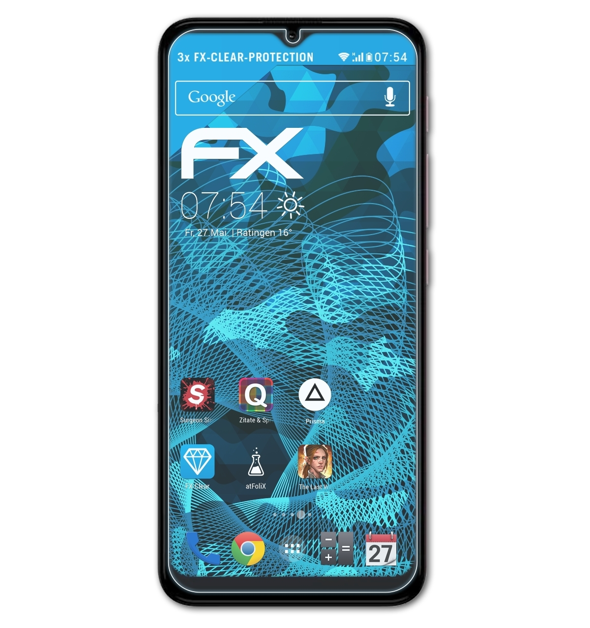 Motorola Moto FX-Clear 3x ATFOLIX G30) Displayschutz(für