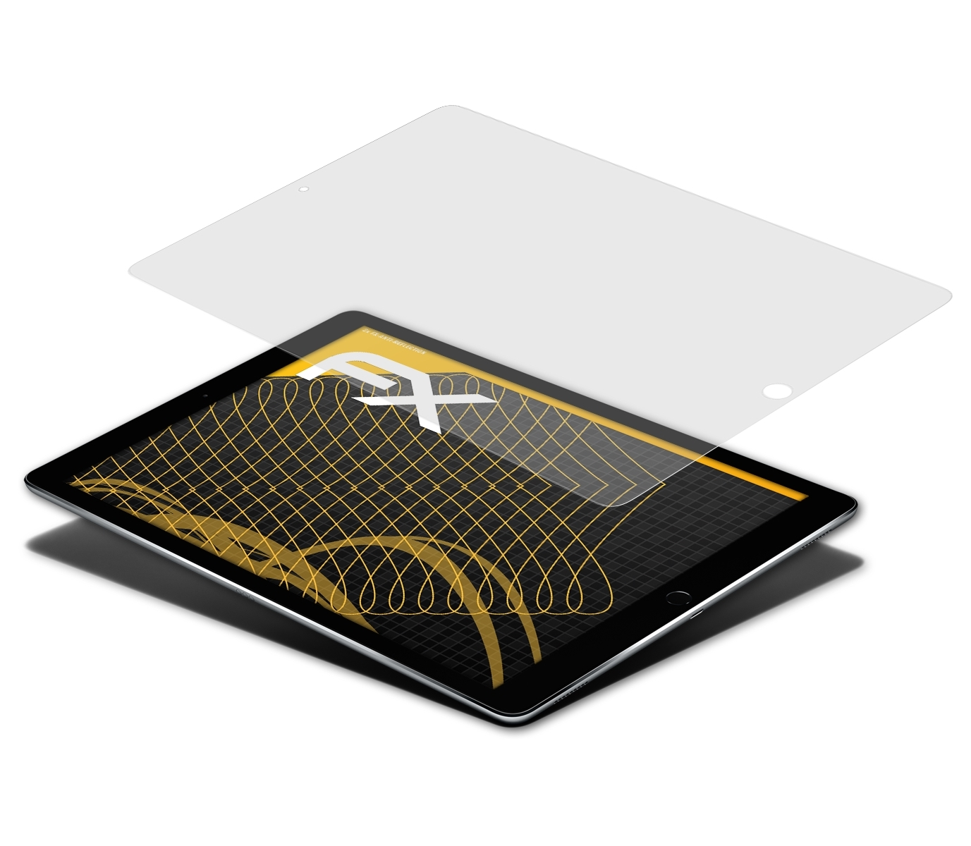 ATFOLIX 2x FX-Antireflex Displayschutz(für Apple 12,9 Pro (2015)) iPad