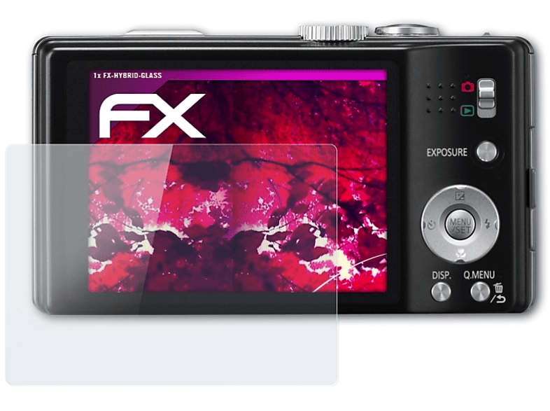 ATFOLIX FX-Hybrid-Glass Schutzglas(für Panasonic Lumix DMC-TZ22) | Kamera Schutzfolie