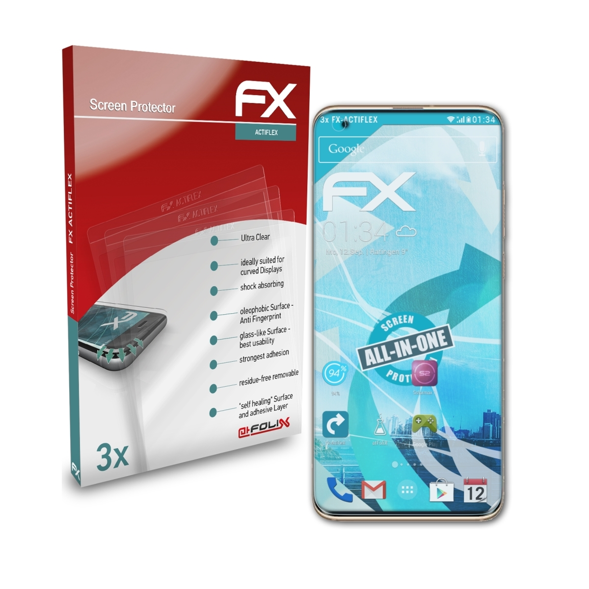 ATFOLIX 3x FX-ActiFleX Displayschutz(für 10) Mi Xiaomi