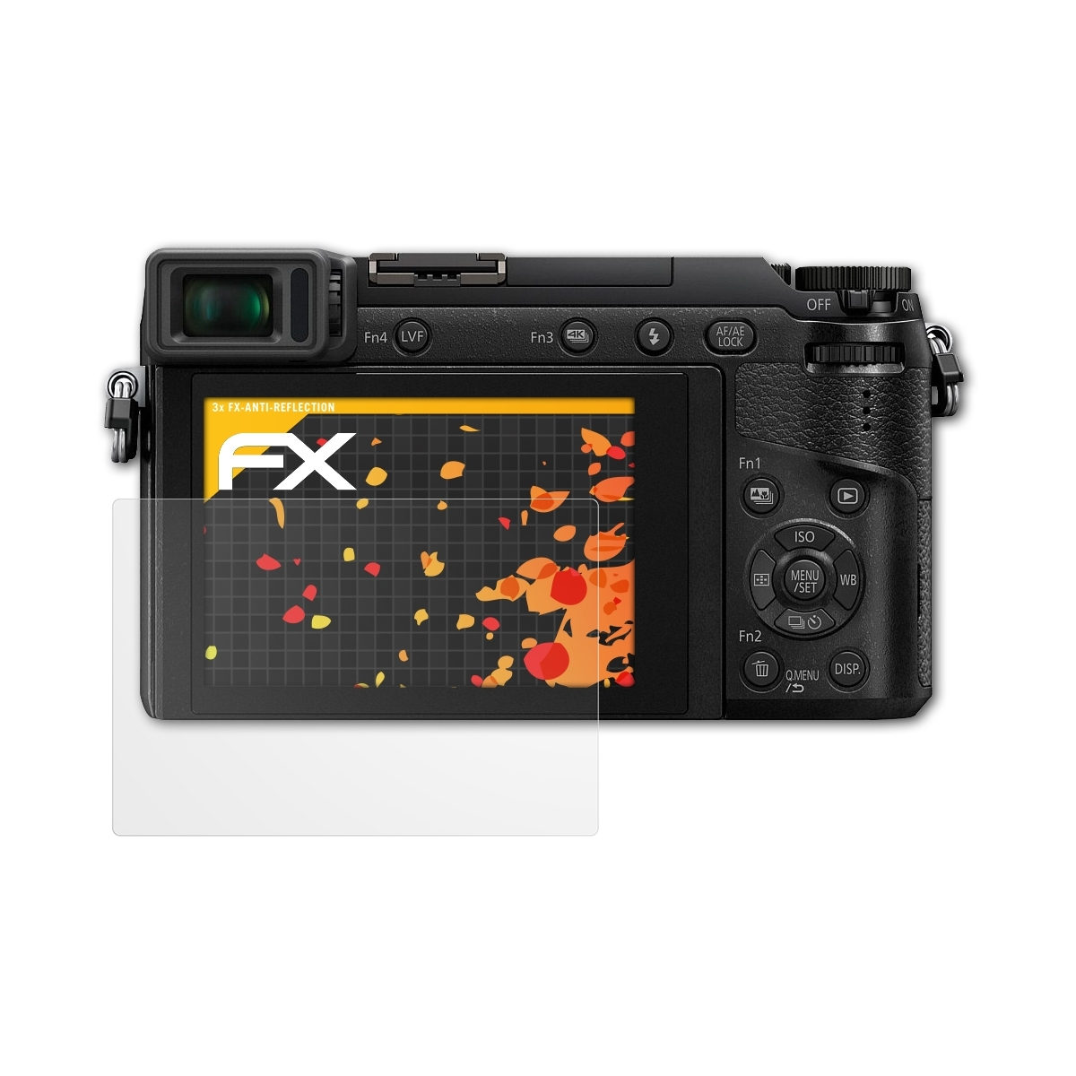3x DMC-GX80) FX-Antireflex ATFOLIX Lumix Displayschutz(für Panasonic