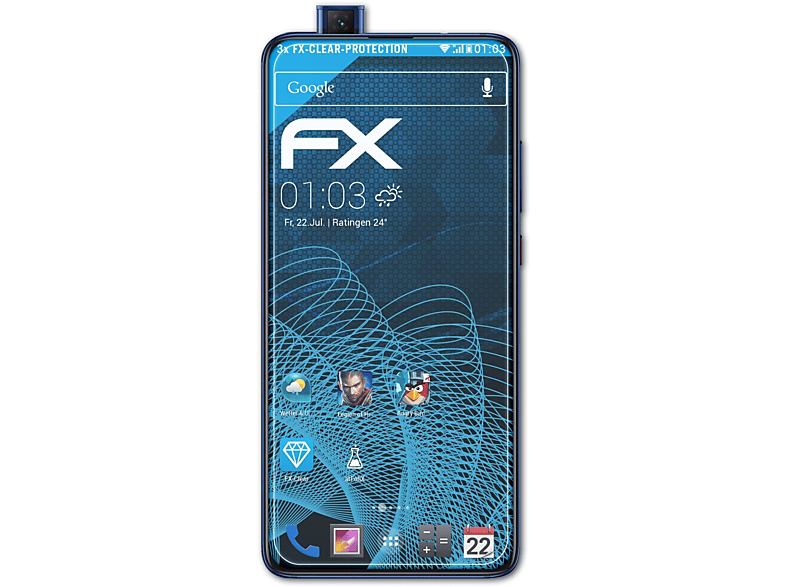 Displayschutz(für 3x FX-Clear ATFOLIX Xiaomi Mi 9T)