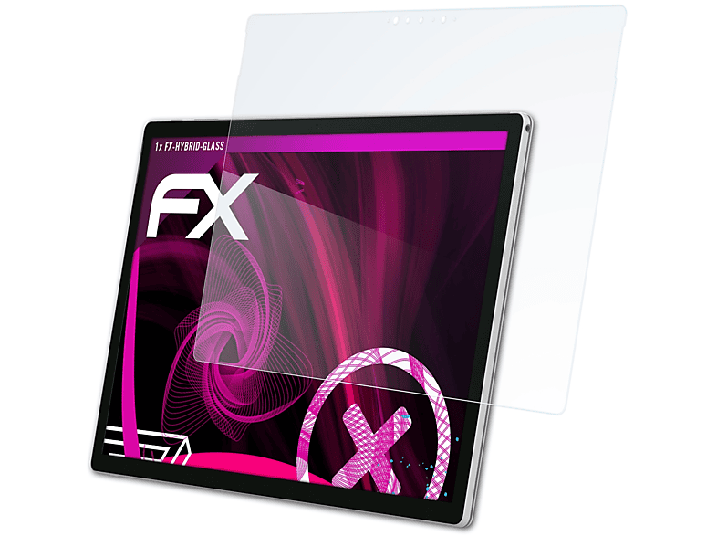 ATFOLIX FX-Hybrid-Glass Schutzglas(für Microsoft Surface Book 2 (15 inch))