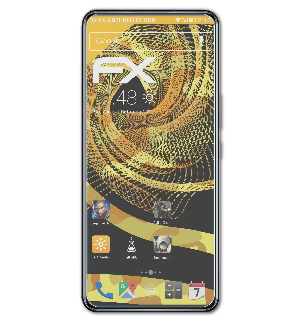 ATFOLIX 3x FX-Antireflex Displayschutz(für ZTE 5G) Axon 30