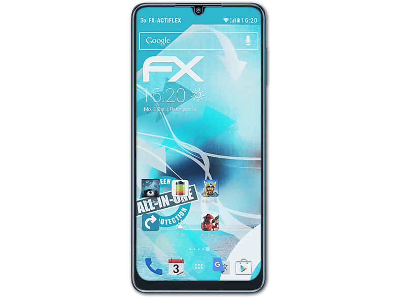 ATFOLIX 3x FX-ActiFleX Displayschutz(für Samsung Galaxy F22)