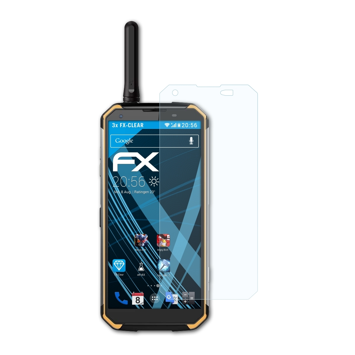 ATFOLIX 3x FX-Clear Displayschutz(für Blackview Pro) BV9500