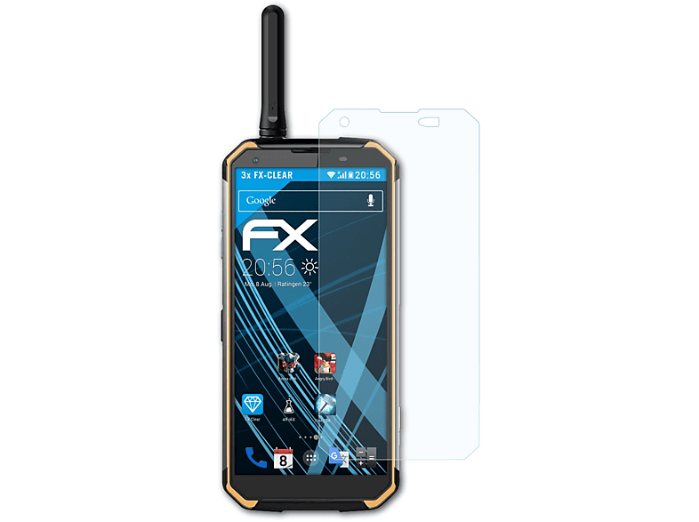 ATFOLIX 3x FX-Clear Pro) Displayschutz(für BV9500 Blackview