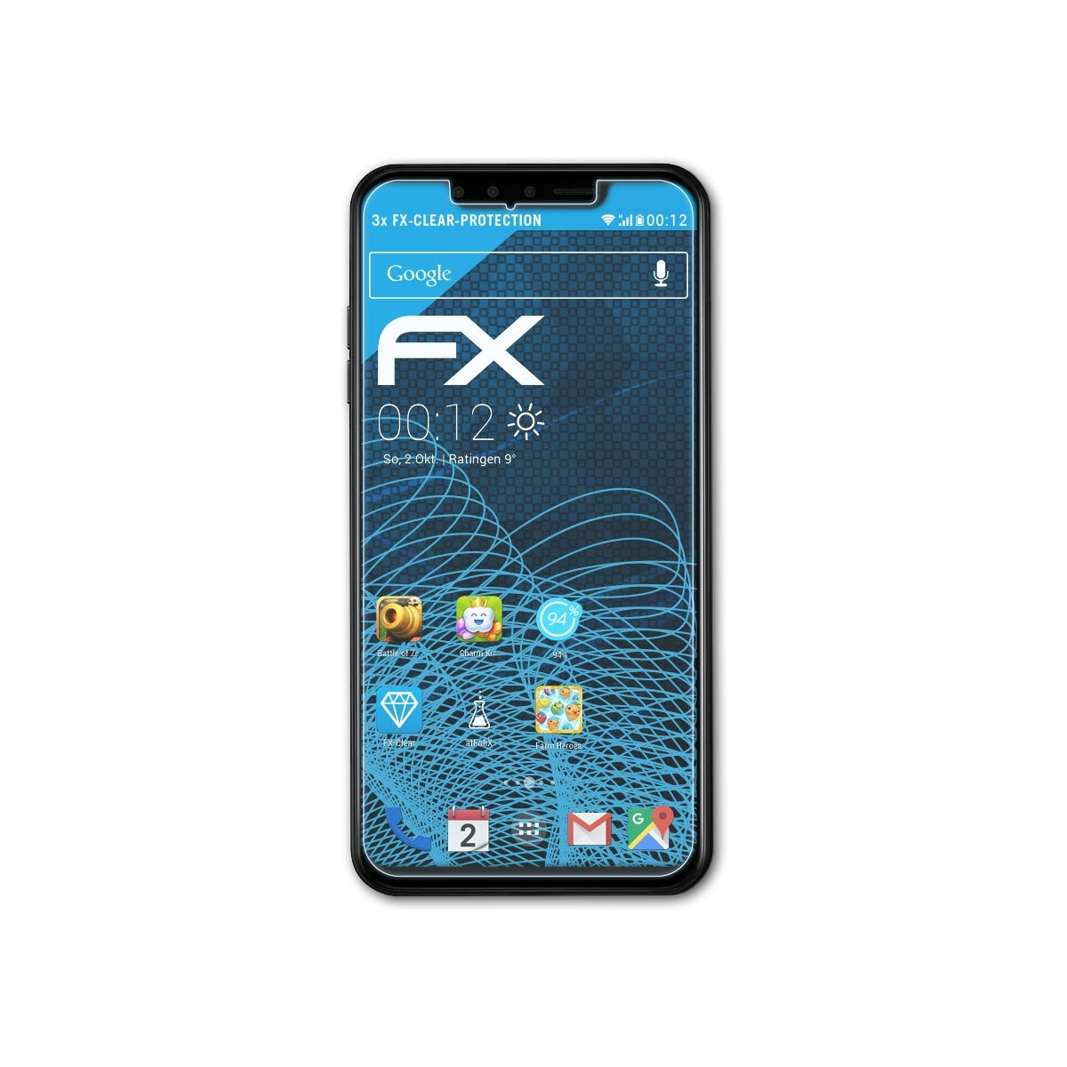 ATFOLIX 3x ThinQ) LG FX-Clear Displayschutz(für G8s