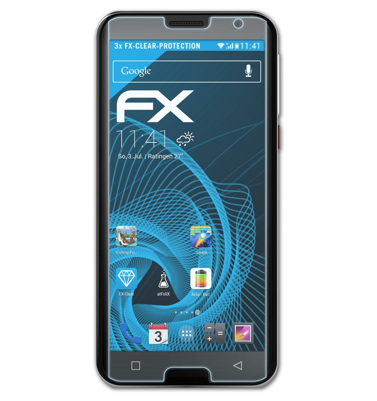 ATFOLIX 3x FX-Clear Displayschutz(für Smart.5) Emporia